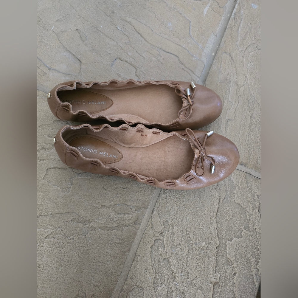 Antonio Melani leather slip ons